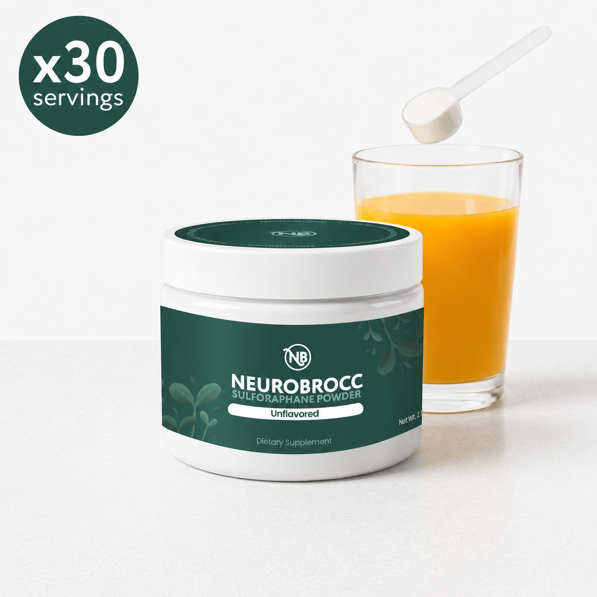 NeuroBrocc Flavorless Powder for Kids