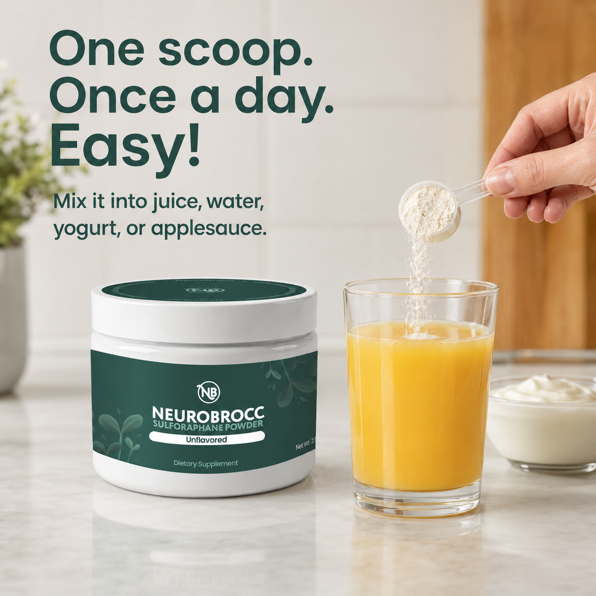 NeuroBrocc Flavorless Powder for Kids