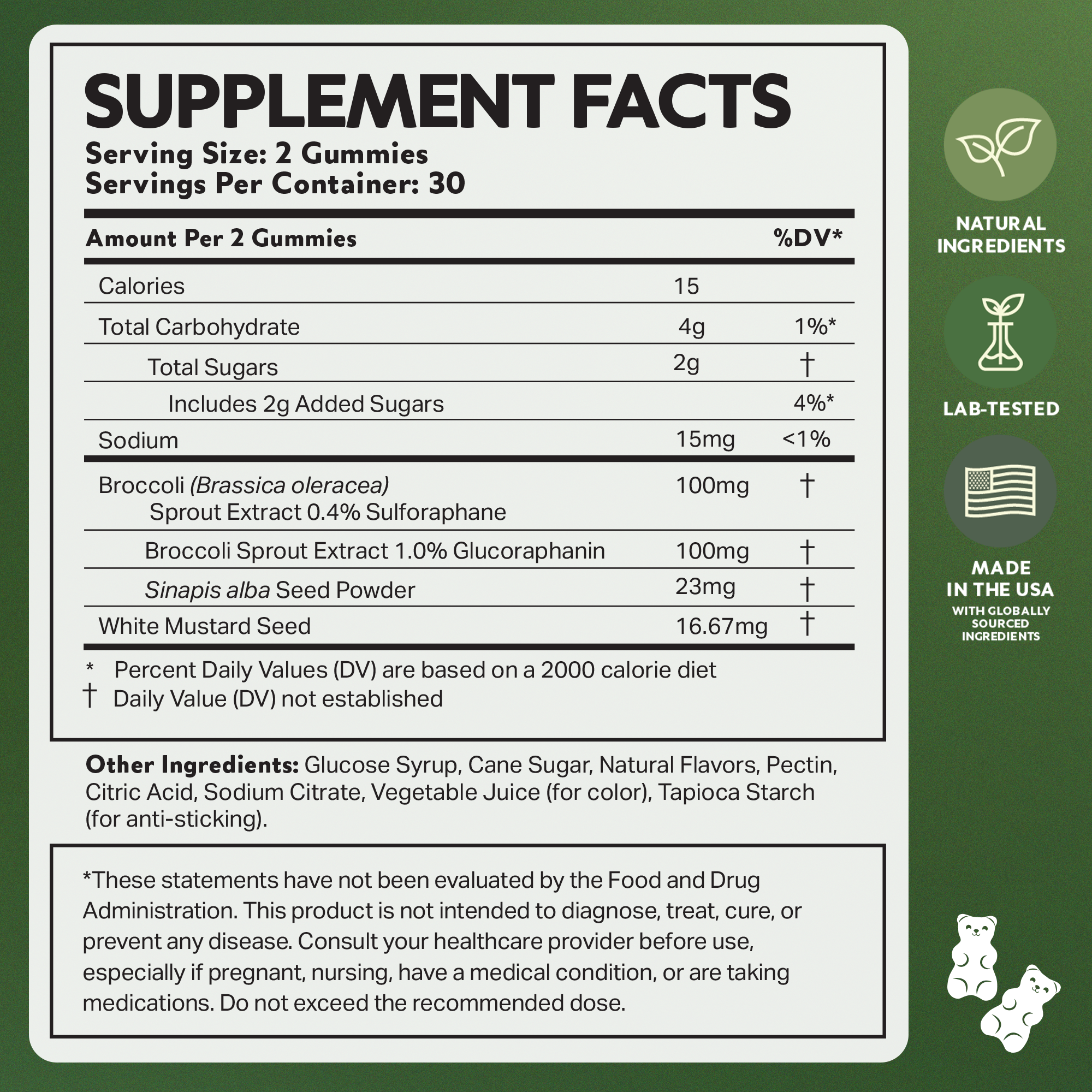NeuroBrocc Gummies (Green Apple)