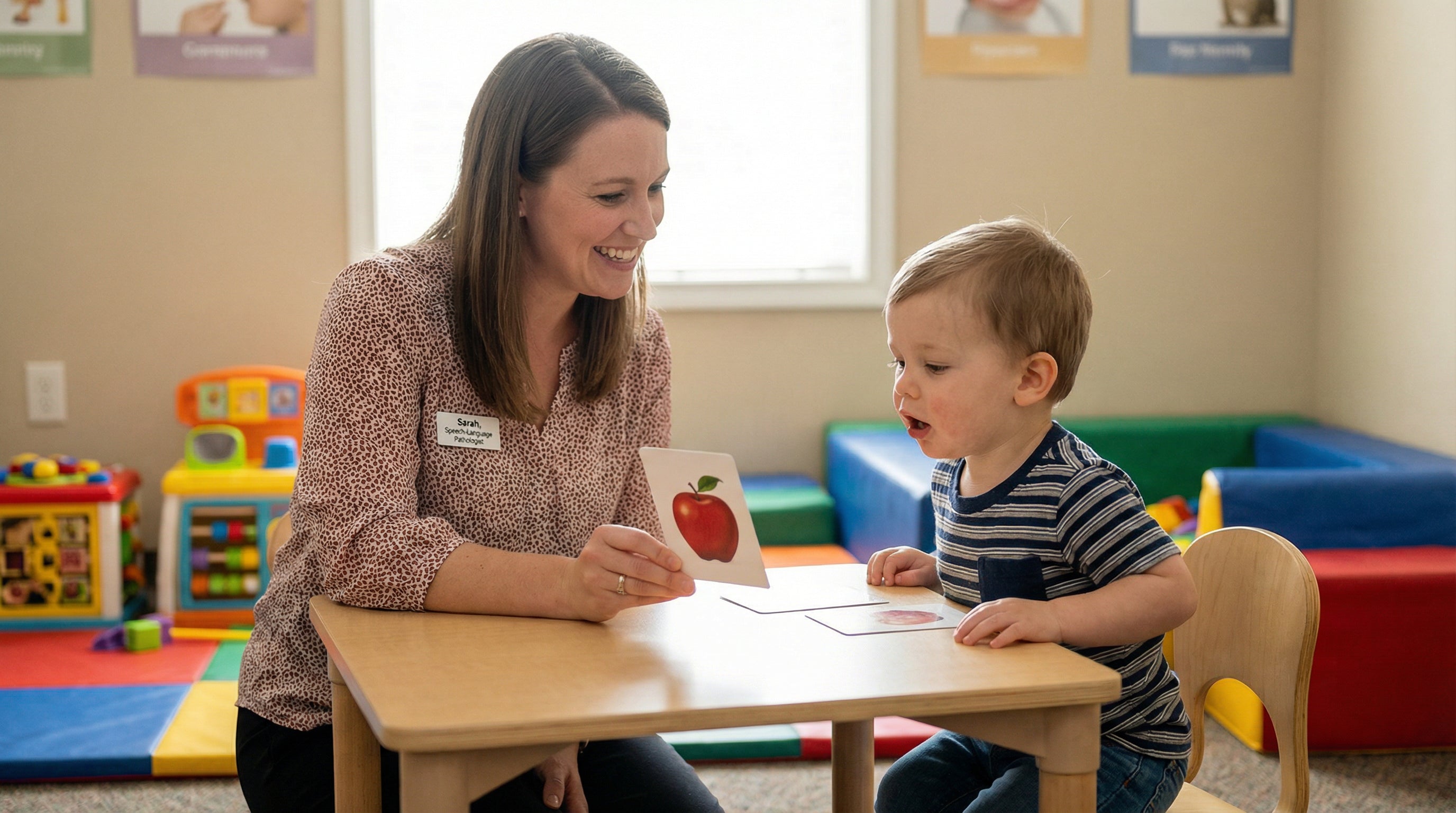 Speech therapy session
